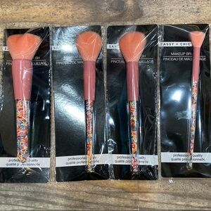 Makeup Brush Ice Cream Sprinkle pink set of 4